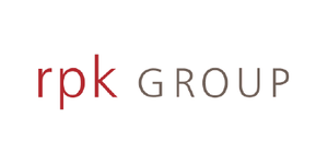 Logo of "rpk GROUP" with "rpk" in red and "GROUP" in grey text.