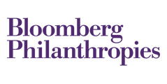 Bloomberg Philanthropies logo in purple text on a white background.
