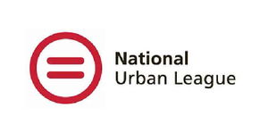 Logo of the National Urban League featuring a red equal sign within a circle on the left, and the words "National Urban League" on the right.