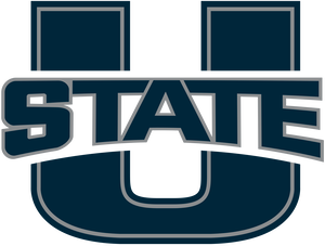 Logo featuring a large blue letter "U" with the word "STATE" in bold, uppercase letters across the center.