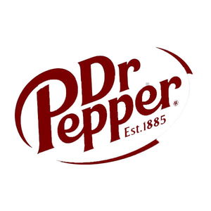 Dr Pepper logo with "Est. 1885" written in brown text on a white background.